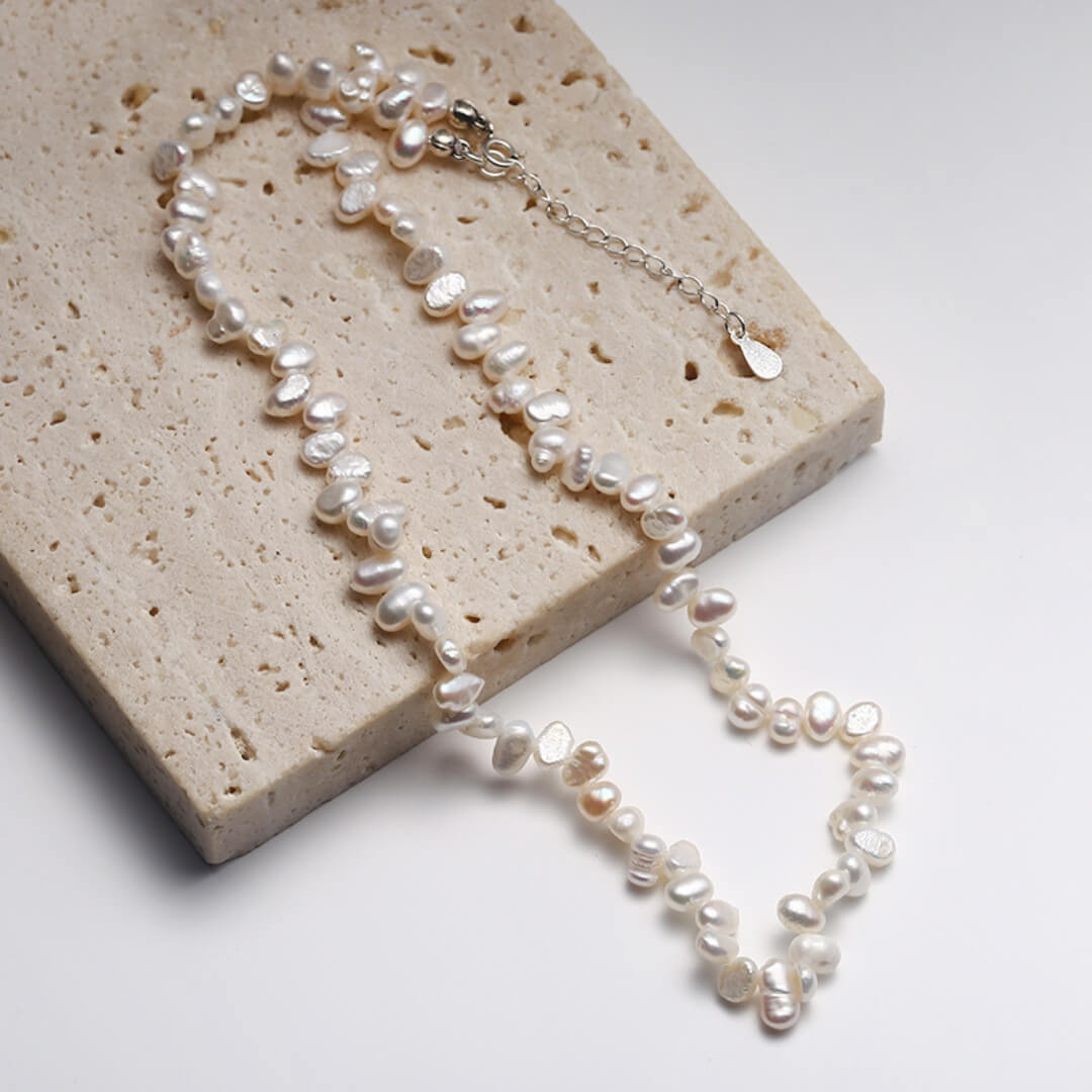 Kendra Freshwater Baroque Pearl Necklace | Rozy Jewellery