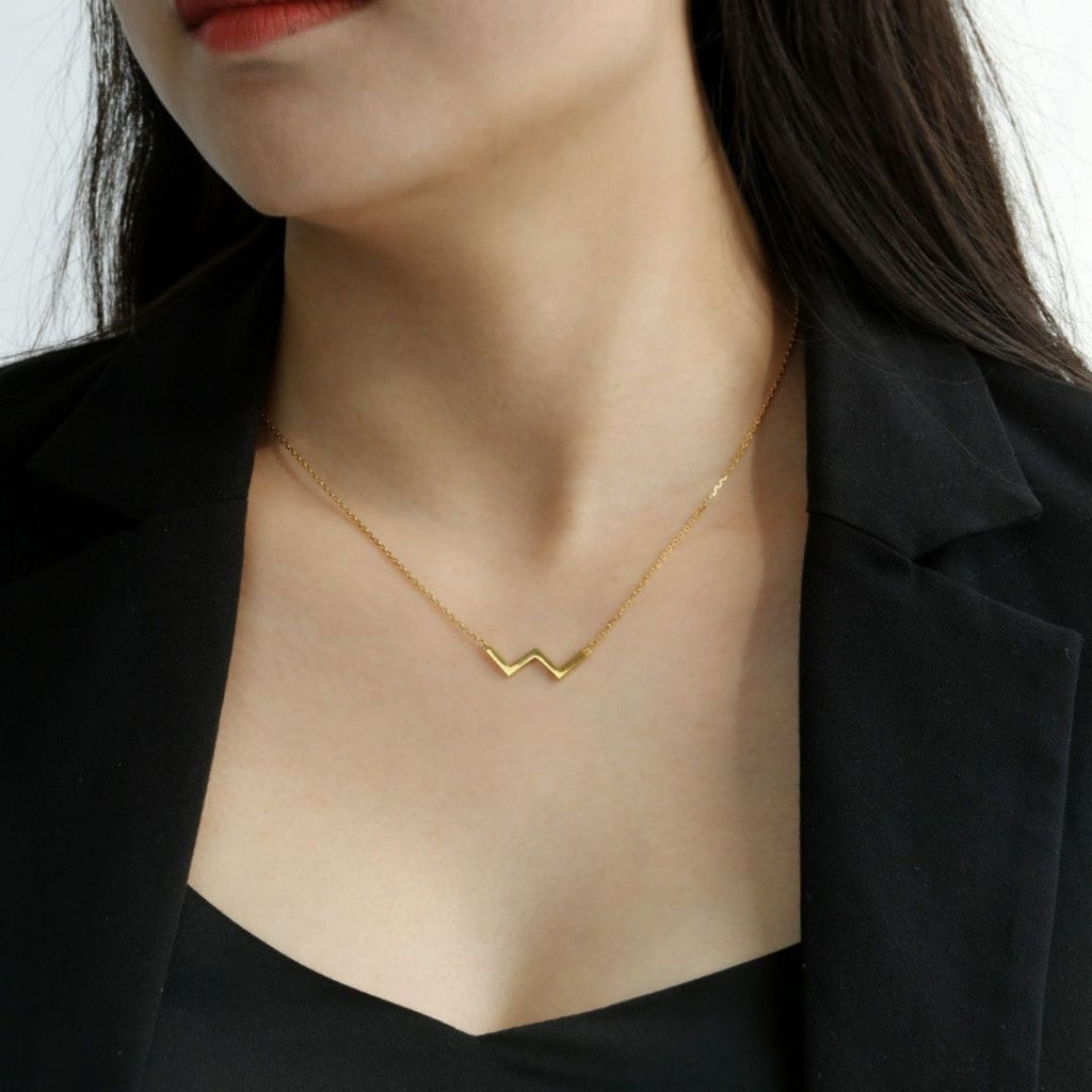 Diana W Necklace in s925 with gold plating