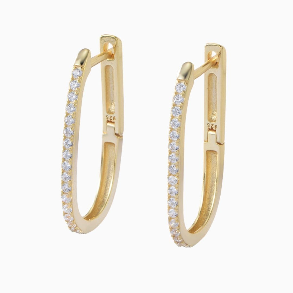 Althea Hoops Earrings in s925 with gold plating