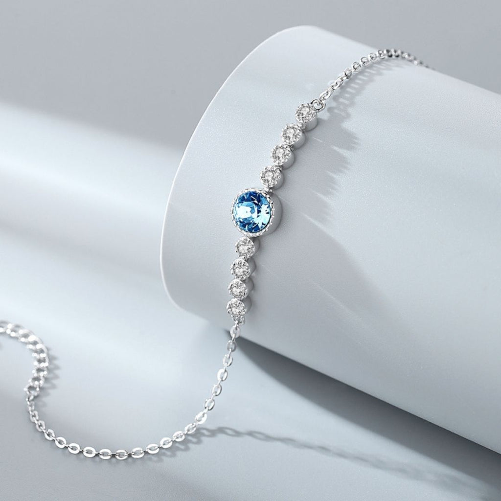 Blue & Black Crystal Bracelet - The Patriotic Jewelry Store