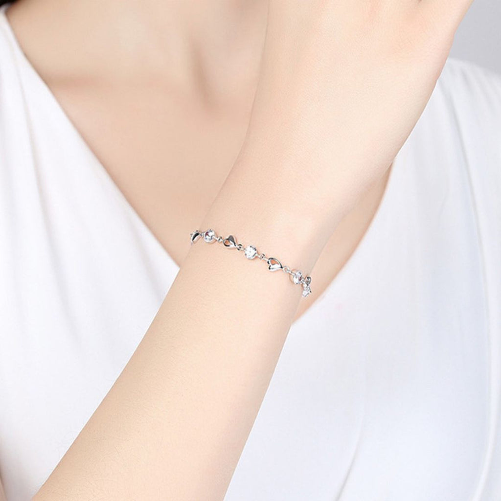 Plain Platinum bracelet 